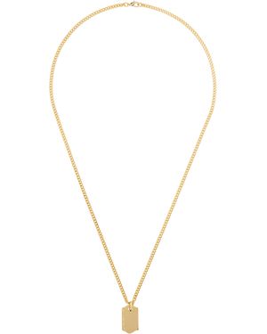 In Gold We Trust Ssense Exclusive Dog Tag Necklace - Metallic