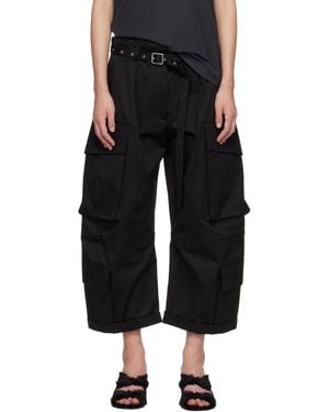 Acne Studios Twill Cargo Trousers - Black