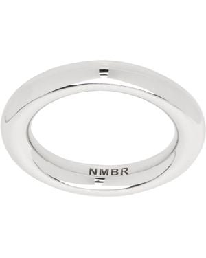 NUMBERING Bague #3502 Argentée - Blanc