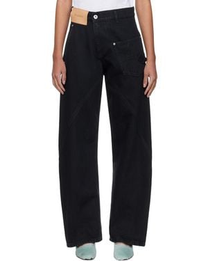 JW Anderson Twisted Workwear Jeans - Black