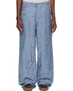 Serapis Engine Board Sailor Trousers - Blue