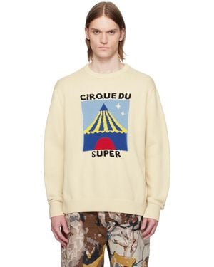 Kidsuper オフホワイト Cirque Du Soleilエディション 'Super' Tent セーター - ブラック