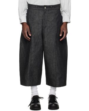 SAGE NATION Short Noir En Denim