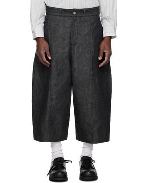 SAGE NATION Welt Denim Shorts - Black