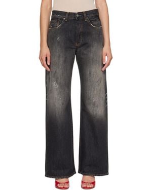 Acne Studios Jean 2021F Noir À Coupe Classique - Gris