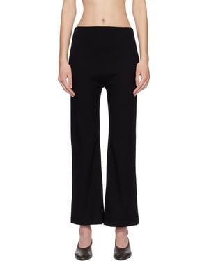 Leset Rio High Waist Flare Trousers - Black