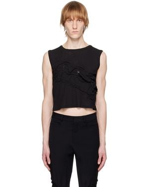 PONDER.ER Twisted Tank Top - Black