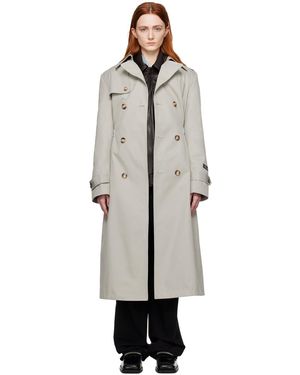 HOMMEGIRLS Ssense Work Capsule – Double-breasted Trench Coat - Black