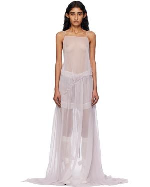 ワンピース Ann Demeulemeester SOFIA LONG SLEEVELESS DRESS Ann Demeulemeester Sofia Wool & Silk Jersey Long Dress
