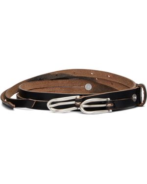 Our Legacy Twin Tongue Belt - Black