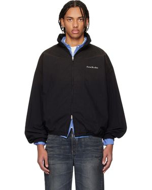 Acne Studios Logo Zipper Jacket - Black