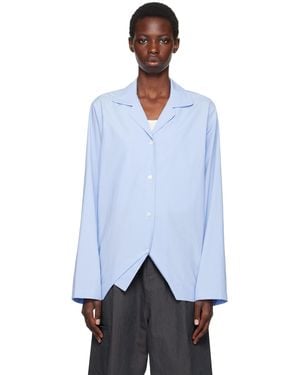 LE17SEPTEMBRE Open Spread Collar Shirt - White