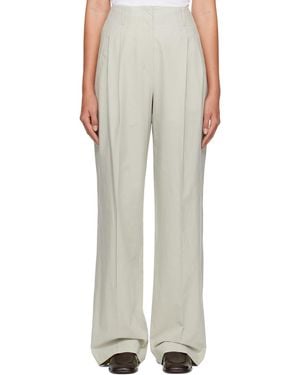 【関税込み】The Row ブラック Lilas トラウザーズ The Row ベージュ Lilas トラウザーズ ナチュラル | Lyst