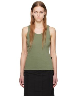 Juun.J Scoop Tank Top - Green