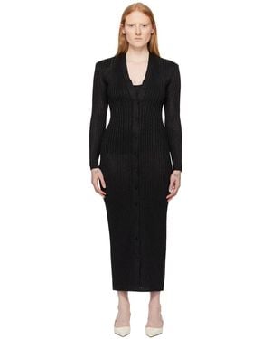 Tom Ford Black Metallic Midi Dress