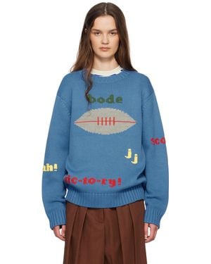 Bode Spirit Sweater - Blue