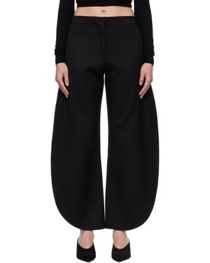 Alaïa Petal Wool Pants - Black