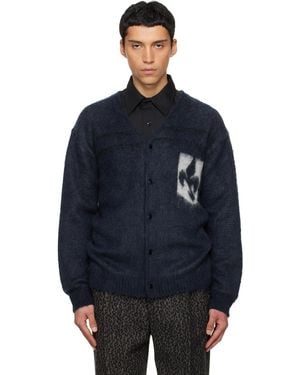 Needles Mohair Emblem Cardigan - Blue