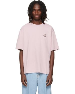 Maison Kitsuné Fox Head Oversize T-Shirt - Pink