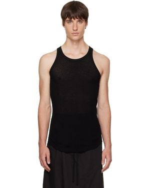 Julius Skinny Tank Top - Black