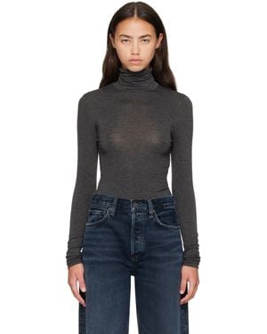 Agolde Pascale Turtleneck - Black