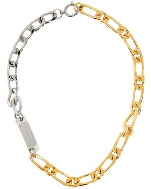 In Gold We Trust ゴールド＆シルバー ミックス チェーンネックレス - メタリック