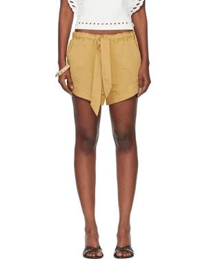 Isabel Marant Tan Birva Shorts - Black