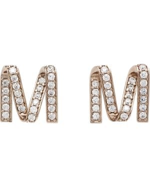 Max Mara M Grosgrain Earrings - Black