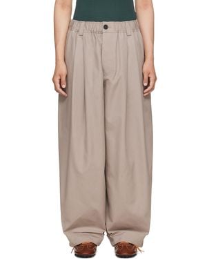 Marni Pleated Trousers - Natural
