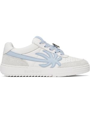 Palm Angels ホワイト＆ブルー Palm Beach University スニーカー - ブラック