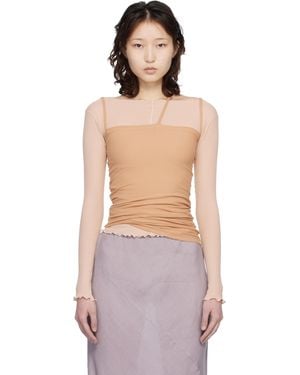 Baserange Ssense Exclusive Tan Nida Tank Top - Multicolor