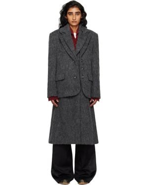 ANDERSSON BELL Layered Blazer Coat - Black