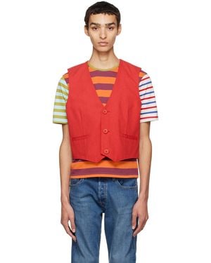 Stockholm Surfboard Club Ssense Exclusive Vest - Red