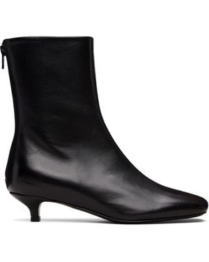 TOTEME Day Nappa Ankle Boots - Black