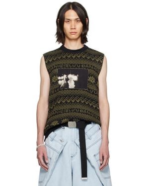 Lu'u Dan Distressed Vest - Black