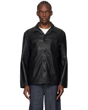 Nudie Jeans ブラック Ferry レザージャケット