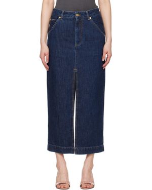 DARKPARK Erika Denim Midi Skirt - Blue