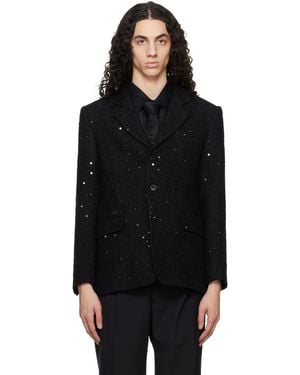 Ernest W. Baker Single Breasted Blazer - Black