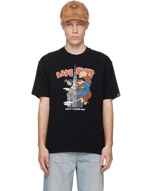 Aape By A Bathing Ape 'Aaper' Graphic T-Shirt - Black