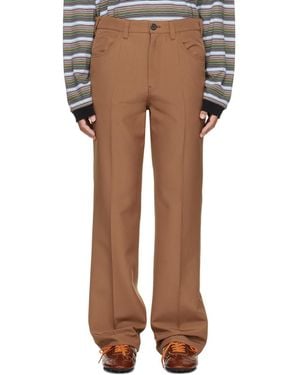 Marni Virgin Wool Trousers - Brown