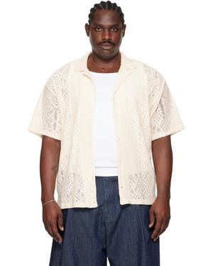 Represent Off- All Over Crochet Shirt - Natural