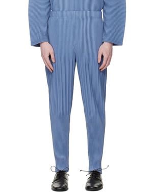 Homme Plissé Issey Miyake Monthly Colours February Trousers - Blue