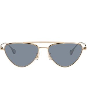 Jil Sander Oliver Peoples 'Edition 1' Aviator Sunglasses - Grey
