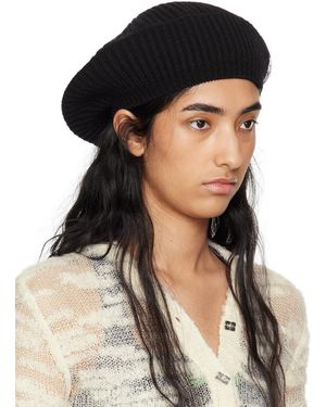 GANNI Structured Rib Beret ブラック新品 ADAM ET ROPÉ FEMME(アダム エ ロペ ファム) / 【GANNI (ガニー