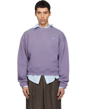 ERL Script Crewneck Jumper - Purple