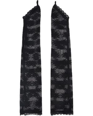 YUHAN WANG Manches Noires En Dentelle Exclusives À Ssense