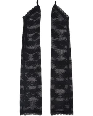 YUHAN WANG Ssense Exclusive Lace Arm Warmers - Black