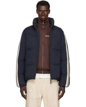 Palm Angels Classic Logo Track Puffer Jacket - Blue