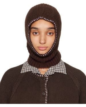 YMC Wool Balaclava - Brown