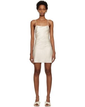 Third Form Off- Crush Bias Minidress - Black